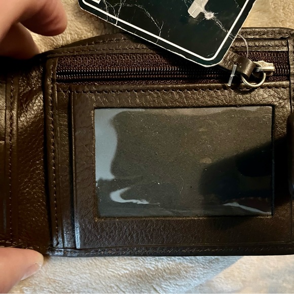 Triona Wallet Leather Made in Ireland Donegal Tweed Never Used New with Tag - Picture 10 of 10